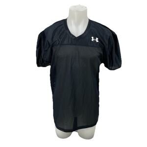NEW Under Armour Adult Football Practice Jersey Medium Black Sz M 43-17